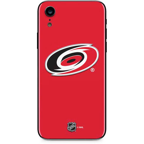 NHL Carolina Hurricanes Solid Background iPhone XR Skin