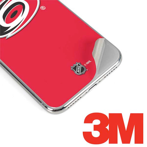 NHL Carolina Hurricanes Solid Background iPhone XS Max Skin