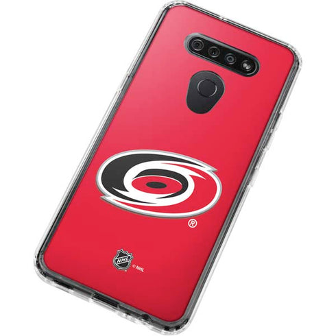 NHL Carolina Hurricanes Solid Background LG K51/Q51 Clear Case