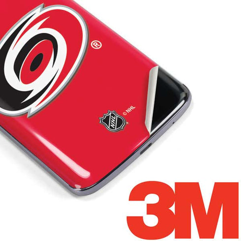 NHL Carolina Hurricanes Solid Background Moto E5 Plus Skin
