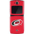 NHL Carolina Hurricanes Solid Background Motorola RAZR Skin