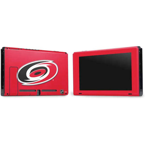 NHL Carolina Hurricanes Solid Background Nintendo Switch Bundle Skin