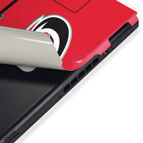NHL Carolina Hurricanes Solid Background Nintendo Switch Bundle Skin