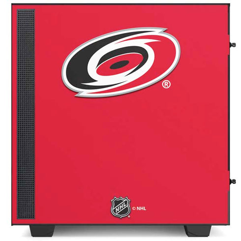 NHL Carolina Hurricanes Solid Background NZXT H510 Compact ATX Mid-Tower Case Skin