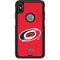 NHL Carolina Hurricanes Solid Background Otterbox Commuter iPhone Skin