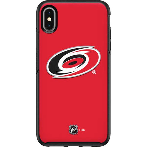 NHL Carolina Hurricanes Solid Background Otterbox Symmetry iPhone Skin