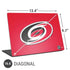 NHL Carolina Hurricanes Solid Background Universal Laptop 16.6in (13.4 x 9.7in) Skin