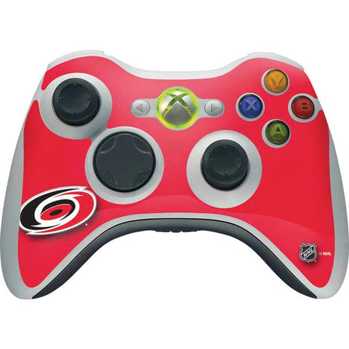 NHL Carolina Hurricanes Solid Background Xbox 360 Wireless Controller Skin