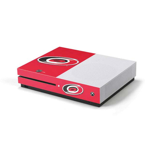 NHL Carolina Hurricanes Solid Background Xbox One S Console Skin