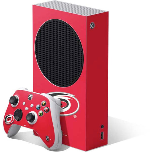 NHL Carolina Hurricanes Solid Background Xbox Series S Bundle Skin