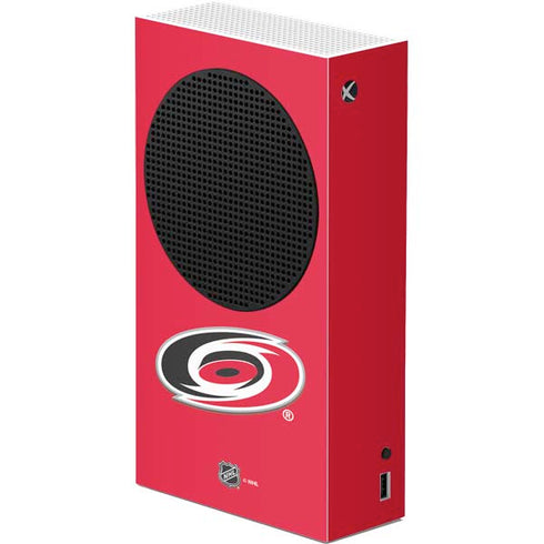 NHL Carolina Hurricanes Solid Background Xbox Series S Console Skin