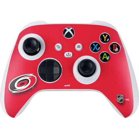 NHL Carolina Hurricanes Solid Background Xbox Series S Controller Skin