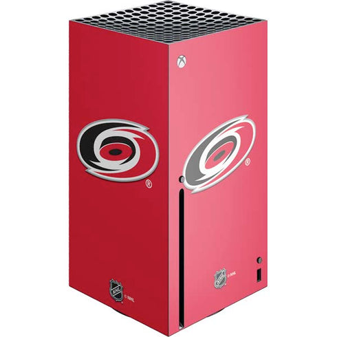 NHL Carolina Hurricanes Solid Background Xbox Series X Console Skin