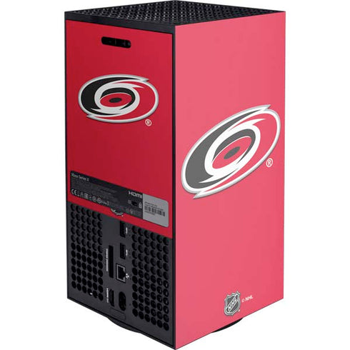 NHL Carolina Hurricanes Solid Background Xbox Series X Console Skin