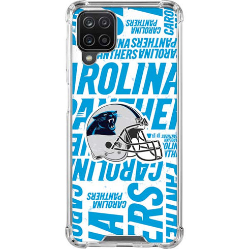 NFL Carolina Panthers - Blast Galaxy A12 Clear Case