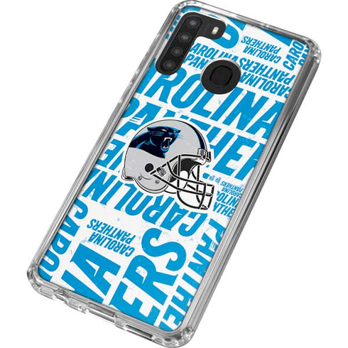 NFL Carolina Panthers - Blast Galaxy A21 Clear Case