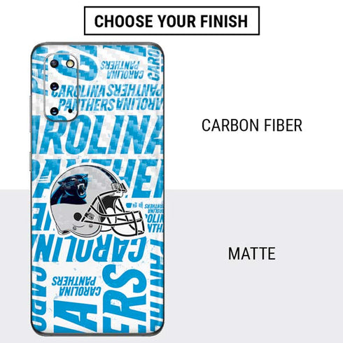 NFL Carolina Panthers - Blast Galaxy S20 Skin
