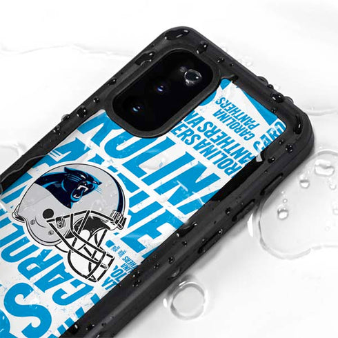 NFL Carolina Panthers - Blast Galaxy S20 Waterproof Case