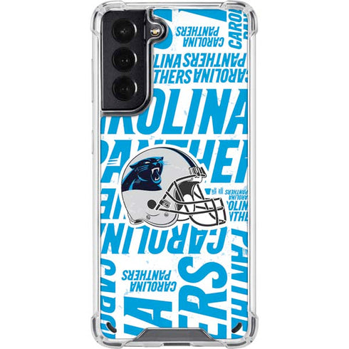 NFL Carolina Panthers - Blast Galaxy S21 5G Clear Case