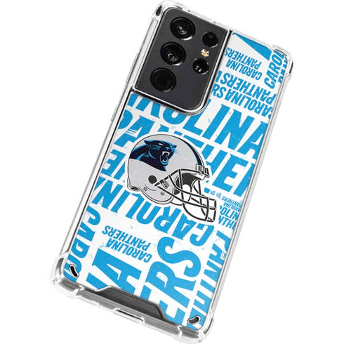 NFL Carolina Panthers - Blast Galaxy S21 Ultra 5G Clear Case