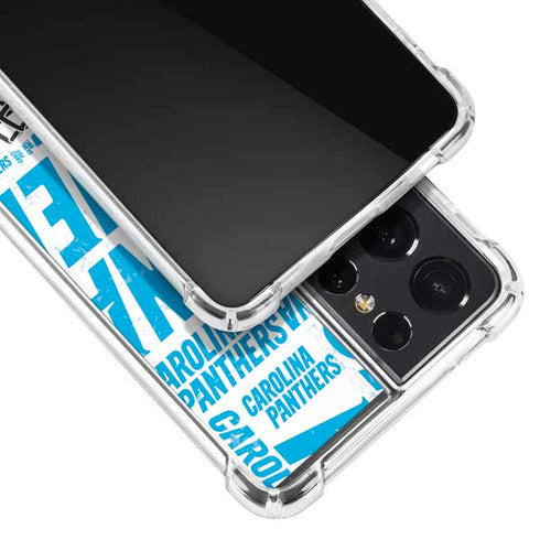 NFL Carolina Panthers - Blast Galaxy S21 Ultra 5G Clear Case