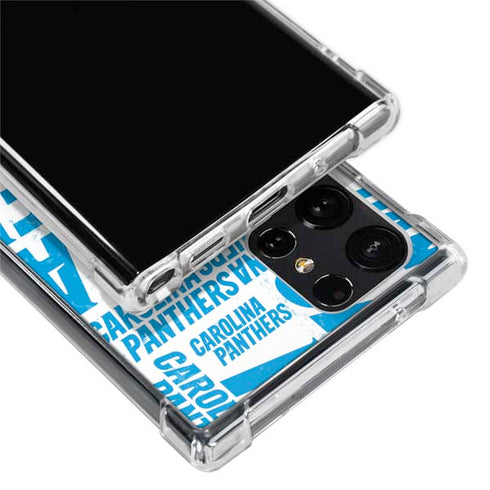 NFL Carolina Panthers - Blast Galaxy S22 Ultra Clear Case