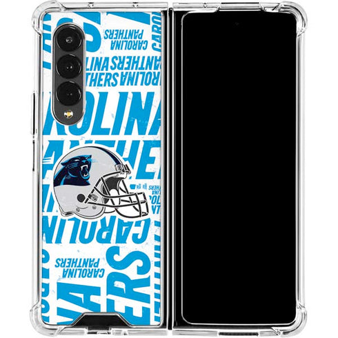 NFL Carolina Panthers - Blast Galaxy Z Fold4 5G Clear Case