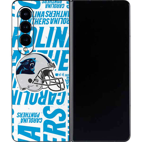 NFL Carolina Panthers - Blast Galaxy Z Fold4 5G Skin