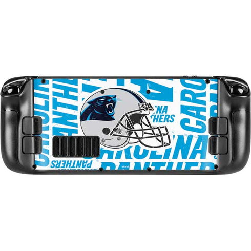 NFL Carolina Panthers - Blast Steam Deck Handheld Gaming Computer Skin