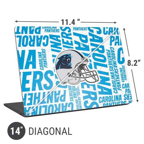NFL Carolina Panthers - Blast Universal Laptop 14in (11.4 x 8.2in) Skin