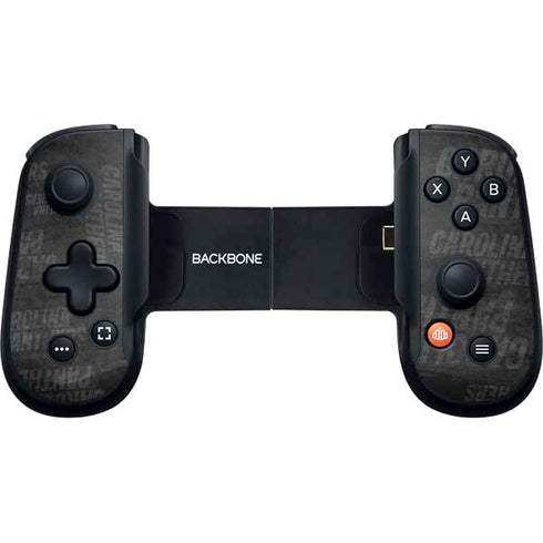 NFL Carolina Panthers Black & White Backbone One for iPhone Game Controller Skin