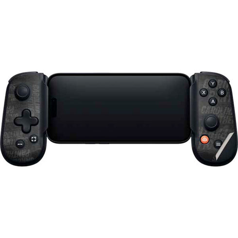 NFL Carolina Panthers Black & White Backbone One for iPhone Game Controller Skin