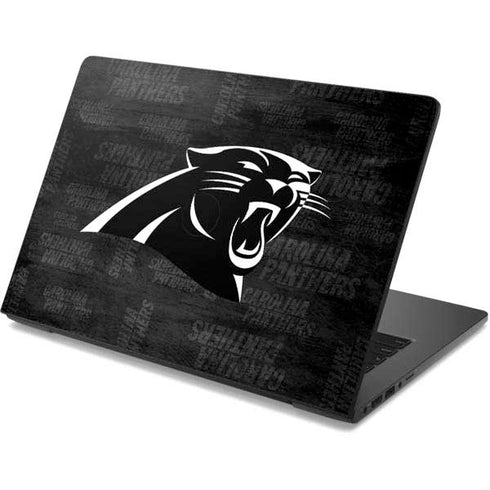NFL Carolina Panthers Black & White Dell Chromebook Skin