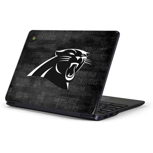 NFL Carolina Panthers Black & White Samsung Chromebook Skin
