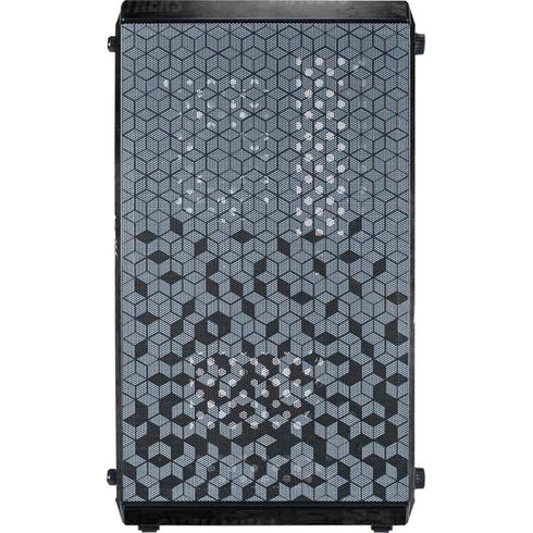 NFL Carolina Panthers Black & White Cooler Master MasterBox Q300L Mini Tower Skin