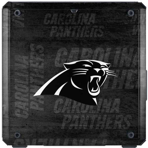 NFL Carolina Panthers Black & White Cooler Master MasterBox Q300L Mini Tower Skin