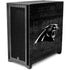 NFL Carolina Panthers Black & White Corsair 4000D Tempered Glass Mid-Tower ATX Case Skin