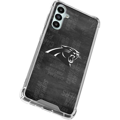 NFL Carolina Panthers Black & White Galaxy A15 5G Clear Case