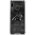 NFL Carolina Panthers Black & White Galaxy A30 Clear Case