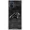 NFL Carolina Panthers Black & White Galaxy A71 5G Clear Case