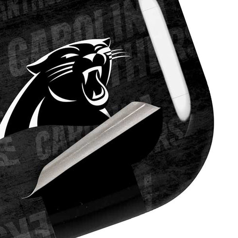 NFL Carolina Panthers Black & White Galaxy Buds Pro Skin
