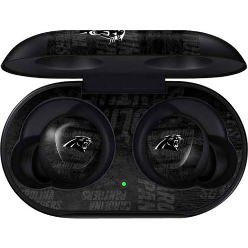 NFL Carolina Panthers Black & White Galaxy Buds Skin
