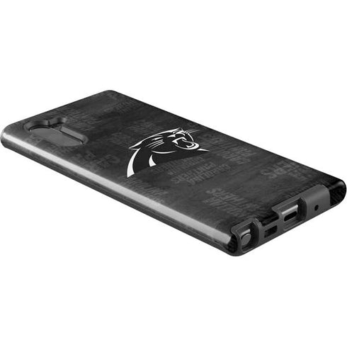 NFL Carolina Panthers Black & White Galaxy Note 10 Pro Case