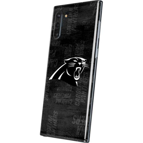 NFL Carolina Panthers Black & White Galaxy Note 10 Skin