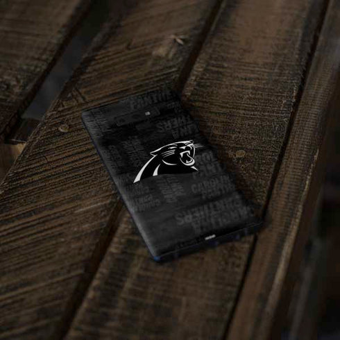 NFL Carolina Panthers Black & White Galaxy Note 9 Skin