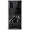 NFL Carolina Panthers Black & White Galaxy Note20 5G Clear Case