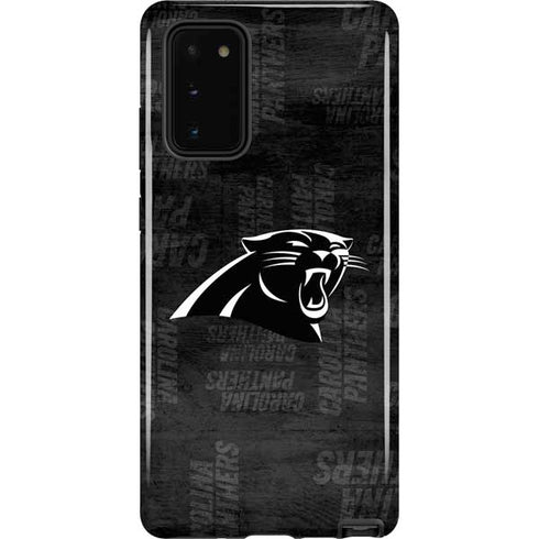 NFL Carolina Panthers Black & White Galaxy Note20 5G Pro Case