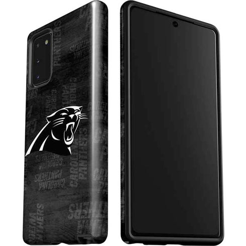 NFL Carolina Panthers Black & White Galaxy Note20 5G Pro Case