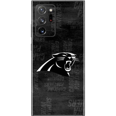 NFL Carolina Panthers Black & White Galaxy Note20 Ultra 5G Skin