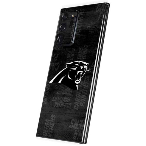 NFL Carolina Panthers Black & White Galaxy Note20 Ultra 5G Skin